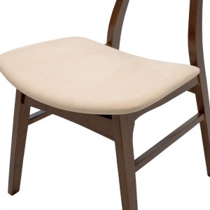 pak-097-000007-6 ΚΑΡΕΚΛΑ ORLEAN PAKOWORLD ΜΑΣΙΦ ΞΥΛΟ RUBBER WOOD ΧΡΩΜΑ ΚΑΡΥΔΙ ΜΕ ΜΠΕΖ ΥΦΑΣΜΑ