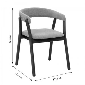 pak-097-000013-7 ΠΟΛΥΘΡΟΝΑ KARMA PAKOWORLD ΓΚΡΙ ΥΦΑΣΜΑ-RUBBERWOOD ΚΑΡΥΔΙ ΠΟΔΙ