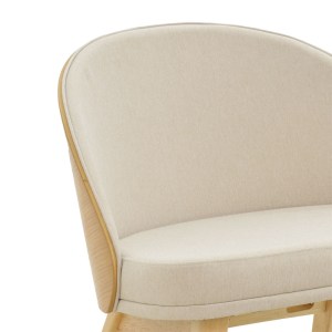 pak-097-000014-5 ΚΑΡΕΚΛΑ SARIAN PAKOWORLD ΜΠΕΖ ΥΦΑΣΜΑ-RUBBERWOOD ΦΥΣΙΚΟ ΠΟΔΙ 69,5X71X70.5ΕΚ