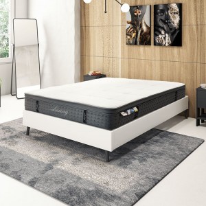 pak-100-000011-1 ΣΤΡΩΜΑ LUXURY PAKOWORLD POCKET SPRING+GEL MEMORY FOAM+LATEX 34-36CM 150X200ΕΚ