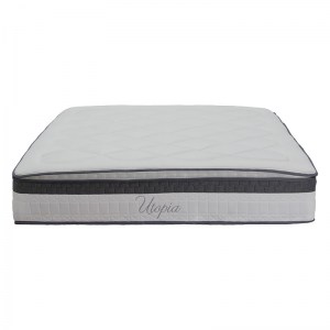 pak-100-000018-2 ΣΤΡΩΜΑ UTOPIA PAKOWORLD POCKET SPRING ΜΕ ΑΝΩΣΤΡΩΜΑ ALOE VERA 30-32CM 160X200ΕΚ