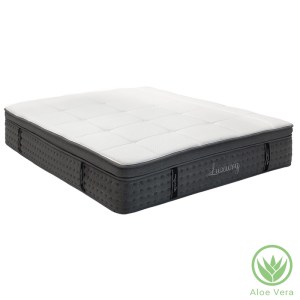 pak-100-000020 ΣΤΡΩΜΑ LUXURY PAKOWORLD POCKET SPRING+GEL MEMORY FOAM+LATEX ΜΟΝΗΣ ΟΨΗΣ ALOE VERA 34-36CM 160X200ΕΚ