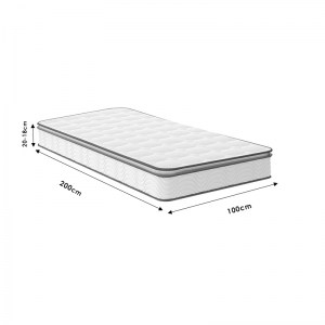 pak-100-000023-5 ΣΤΡΩΜΑ PERFECTO PAKOWORLD CONTINUOUS SPRINGS ΜΟΝΗΣ ΟΨΗΣ ΑΝΩΣΤΡΩΜΑ 18-20CM 100X200ΕΚ