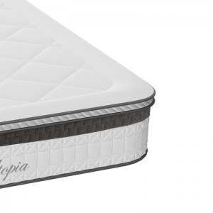 pak-100-000026-2 ΣΤΡΩΜΑ UTOPIA PAKOWORLD POCKET SPRING ΜΕ ΑΝΩΣΤΡΩΜΑ ALOE VERA 30-32CM 140X200ΕΚ