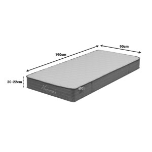 pak-100-000053-3 ΣΤΡΩΜΑ NEMESIS PAKOWORLD POCKET SPRING ROLL PACK ΔΙΠΛΗΣ ΟΨΗΣ 20-22CM 90X190ΕΚ