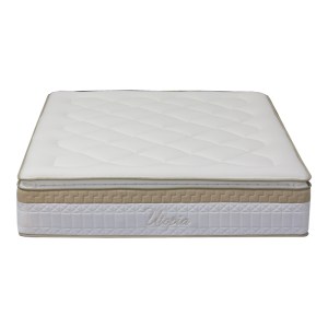 pak-100-000058-1 ΣΤΡΩΜΑ UTOPIA PAKOWORLD POCKET SPRING ΜΕ ALOE VERA ΚΑΙ ΑΝΩΣΤΡΩΜΑ 30-32CM 150X200ΕΚ