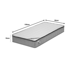 pak-100-000059-3 ΣΤΡΩΜΑ PERFECTO PAKOWORLD CONTINUOUS SPRINGS ΜΟΝΗΣ ΟΨΗΣ ΑΝΩΣΤΡΩΜΑ 18-20CM 90X190ΕΚ