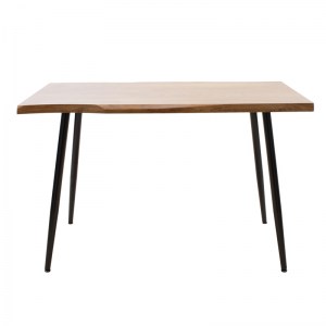 pak-101-000024-1 ΤΡΑΠΕΖΙ NEVE PAKOWORLD MDF ΚΑΡΥΔΙ-ΠΟΔΙ ΜΕΤΑΛΛΙΚΟ ΜΑΥΡΟ 120X80X75ΕΚ