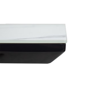 pak-101-000036-6 ΤΡΑΠΕΖΙ ΕΠΕΚΤΕΙΝΟΜΕΝΟ PALAN PAKOWORLD MDF ΟΨΗ ΜΑΡΜΑΡΟΥ ΓΚΡΙ-ΜΑΥΡΟ 160-200X80X77ΕΚ