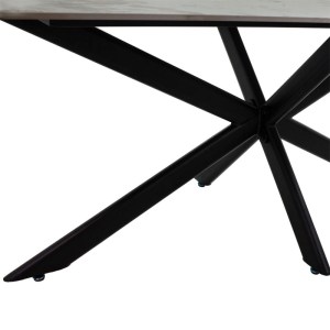 pak-101-000067-3 ΤΡΑΠΕΖΙ BETHAN PAKOWORLD SINTERED STONE ΛΕΥΚΟ ΜΑΡΜΑΡΟΥ-ΜΑΥΡΟ 180X90X75ΕΚ