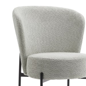 pak-101-000092-1 ΚΑΡΕΚΛΑ HOULIAN PAKOWORLD ΓΚΡΙ ΥΦΑΣΜΑ-ΠΟΔΙ ΜΑΥΡΟ ΜΕΤΑΛΛΟ 44X66X89ΕΚ
