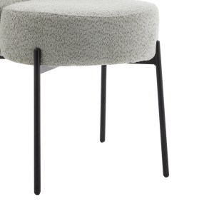 pak-101-000092-2 ΚΑΡΕΚΛΑ HOULIAN PAKOWORLD ΓΚΡΙ ΥΦΑΣΜΑ-ΠΟΔΙ ΜΑΥΡΟ ΜΕΤΑΛΛΟ 44X66X89ΕΚ