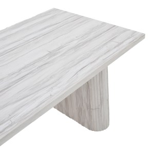 pak-101-000094-3 ΤΡΑΠΕΖΙ LOOZIR PAKOWORLD MDF ΣΕ ΑΠΟΧΡΩΣΗ ΛΕΥΚΟ ΜΑΡΜΑΡΟΥ 180X90X75ΕΚ