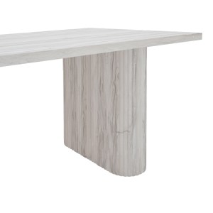pak-101-000094-4 ΤΡΑΠΕΖΙ LOOZIR PAKOWORLD MDF ΣΕ ΑΠΟΧΡΩΣΗ ΛΕΥΚΟ ΜΑΡΜΑΡΟΥ 180X90X75ΕΚ