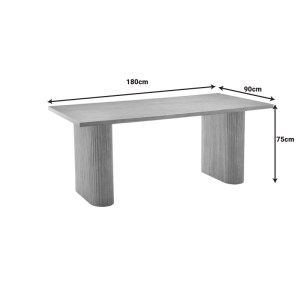 pak-101-000095-2 ΤΡΑΠΕΖΙ LOOZIR PAKOWORLD MDF ΣΕ ΦΥΣΙΚΗ ΑΠΟΧΡΩΣΗ 180X90X75ΕΚ