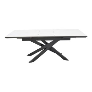 pak-101-000107-3 ΤΡΑΠΕΖΙ ROGEMI PAKOWORLD ΓΚΡΙ MDF-ΜΑΥΡΟ ΜΕΤΑΛΛΟ 160-200X90X75ΕΚ