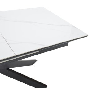 pak-101-000107-4 ΤΡΑΠΕΖΙ ROGEMI PAKOWORLD ΓΚΡΙ MDF-ΜΑΥΡΟ ΜΕΤΑΛΛΟ 160-200X90X75ΕΚ