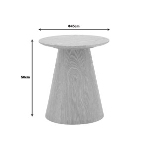 pak-101-000108-4 ΒΟΗΘΗΤΙΚΟ ΤΡΑΠΕΖΙ KAYANO PAKOWORLD MDF ΣΕ ΦΥΣΙΚΗ ΑΠΟΧΡΩΣΗ Φ45X50ΕΚ