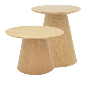 pak-101-000121 ΒΟΗΘΗΤΙΚΑ ΤΡΑΠΕΖΙΑ KAYANO PAKOWORLD ΣΕΤ 2 ΤΕΜ MDF ΣΕ ΦΥΣΙΚΗ ΑΠΟΧΡΩΣΗ