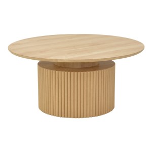 pak-101-000125 ΤΡΑΠΕΖΙ ΣΑΛΟΝΙΟΥ OPOLS PAKOWORLD MDF ΣΕ  ΦΥΣΙΚΗ ΑΠΟΧΡΩΣΗ Φ90X42ΕΚ