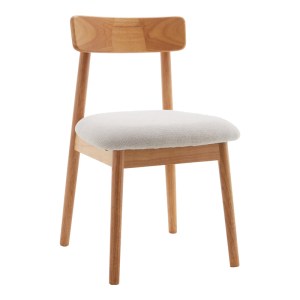pak-101-000126 ΚΑΡΕΚΛΑ TULLO PAKOWORLD RUBBERWOOD ΣΕ ΦΥΣΙΚΗ ΑΠΟΧΡΩΣΗ 46X45X78ΕΚ