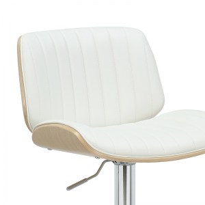 pak-106-000027-4 ΣΚΑΜΠΟ ΜΠΑΡ FERN PAKOWORLD ΠΤΥΣΣΟΜΕΝΟ PU ΛΕΥΚΟ ΞΥΛΟ ΦΥΣΙΚΟ-ΜΕΤΑΛΛΟ ΧΡΩΜΙΟΥ