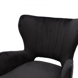 pak-110-000025-4 ΠΟΛΥΘΡΟΝΑ - ΜΠΕΡΖΕΡΑ LARK PAKOWORLD ΒΕΛΟΥΔΟ ΜΑΥΡΟ 65X74X90ΕΚ