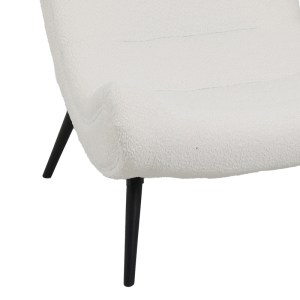 pak-110-000079-2 ΠΟΛΥΘΡΟΝΑ-ΜΠΕΡΖΕΡΑ SILLA PAKOWORLD ΜΠΟΥΚΛΕ ΥΦΑΣΜΑ ΣΕ ΛΕΥΚΗ ΑΠΟΧΡΩΣΗ 97X80X100ΕΚ