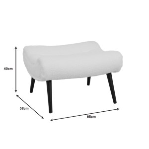 pak-110-000083-5 ΣΚΑΜΠΟ - ΥΠΟΠΟΔΙΟ SILLA PAKOWORLD ΜΠΟΥΚΛΕ ΥΦΑΣΜΑ ΣΕ ΣΑΠΙΟ- ΜΗΛΟ ΑΠΟΧΡΩΣΗ 68X58X40ΕΚ
