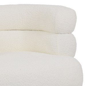 pak-110-000091-1 ΠΟΛΥΘΡΟΝΑ FOLEJA PAKOWORLD ΜΠΟΥΚΛΕ ΥΦΑΣΜΑ ΣΕ ΛΕΥΚΗ ΑΠΟΧΡΩΣΗ ΜΕ ΜΑΥΡΑ ΜΕΤΑΛΛΙΚΑ ΠΟΔΙΑ 76X75X72ΕΚ