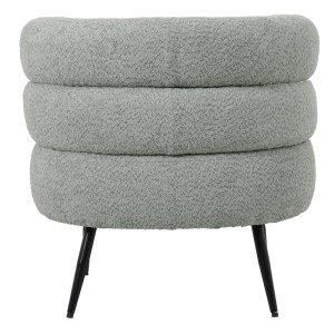 pak-110-000092-5 ΠΟΛΥΘΡΟΝΑ FOLEJA PAKOWORLD ΜΠΟΥΚΛΕ ΥΦΑΣΜΑ ΣΕ ΦΥΣΤΙΚΙ ΑΠΟΧΡΩΣΗ ΜΕ ΜΑΥΡΑ ΜΕΤΑΛΛΙΚΑ ΠΟΔΙΑ 76X75X72ΕΚ