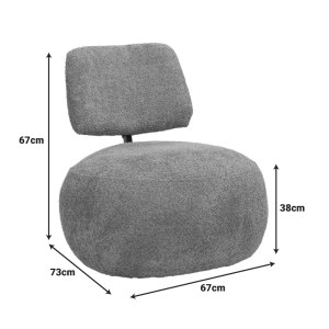 pak-110-000103-4 ΠΟΛΥΘΡΟΝΑ STONIE PAKOWORLD ΜΠΟΥΚΛΕ ΥΦΑΣΜΑ ΣΕ ΦΥΣΤΙΚΙ ΑΠΟΧΡΩΣΗ 67X73X67ΕΚ
