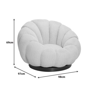pak-110-000111-4 ΠΟΛΥΘΡΟΝΑ ΠΕΡΙΣΤΡΕΦΟΜΕΝΗ NESTER PAKOWORLD ΜΠΟΥΚΛΕ ΥΦΑΣΜΑ ΣΕ ΜΠΕΖ ΑΠΟΧΡΩΣΗ 98X97X69ΕΚ