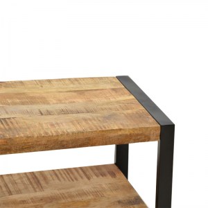 pak-113-000032-2 ΤΡΑΠΕΖΙ ΣΑΛΟΝΙΟΥ MILES PAKOWORLD ΜΑΣΙΦ ΞΥΛΟ MANGO ΚΑΡΥΔΙ-ΜΑΥΡΟ 100X45X45,5ΕΚ