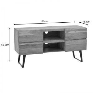 pak-113-000038-7 ΕΠΙΠΛΟ ΤΗΛΕΟΡΑΣΗΣ DERVIE PAKOWORLD ΦΥΣΙΚΟ ΜΑΣΙΦ ΞΥΛΟ ΑΚΑΚΙΑΣ 130X43.5X66.5ΕΚ