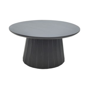 pak-113-000053 ΤΡΑΠΕΖΙ ΣΑΛΟΝΙΟΥ CANICULE I PAKOWORLD ΜΑΣΙΦ ΞΥΛΟ ΑΚΑΚΙΑΣ ΣΕ ΜΑΥΡΗ ΑΠΟΧΡΩΣΗ Φ80X40ΕΚ
