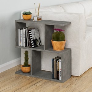 pak-119-001088-1 ΒΟΗΘΗΤΙΚΟ ΤΡΑΠΕΖΙ HOMEMANIA PAKOWORLD ΓΚΡΙ ANTIQUE 60X20X60ΕΚ