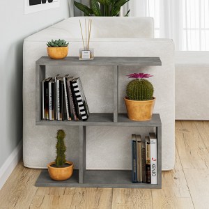 pak-119-001088-2 ΒΟΗΘΗΤΙΚΟ ΤΡΑΠΕΖΙ HOMEMANIA PAKOWORLD ΓΚΡΙ ANTIQUE 60X20X60ΕΚ