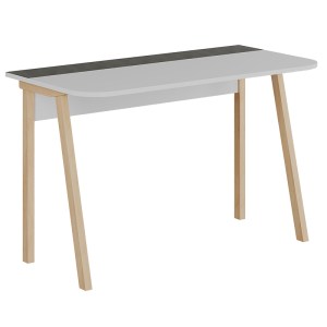 pak-119-001119 ΓΡΑΦΕΙΟ ΕΡΓΑΣΙΑΣ MALIA PAKOWORLD ΛΕΥΚΟ-ΦΥΣΙΚΟ-ΑΝΘΡΑΚΙ ANTIQUE 120X60.5X75ΕΚ