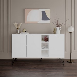 pak-119-001133-1 ΜΠΟΥΦΕΣ CLARA PAKOWORLD ΛΕΥΚΟ 142X35.5X83ΕΚ