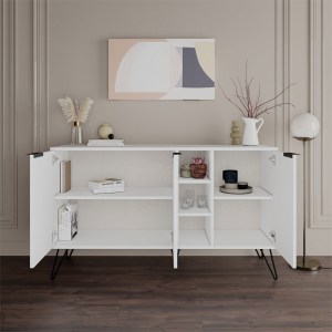 pak-119-001133-2 ΜΠΟΥΦΕΣ CLARA PAKOWORLD ΛΕΥΚΟ 142X35.5X83ΕΚ