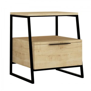 pak-119-001163 ΚΟΜΟΔΙΝΟ JOHANA PAKOWORLD ΜΑΥΡΟ-OAK 45X40X50ΕΚ