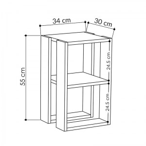 pak-119-001178-2 ΚΟΜΟΔΙΝΟ PASSION PAKOWORLD ΛΕΥΚΟ 34X30X55ΕΚ