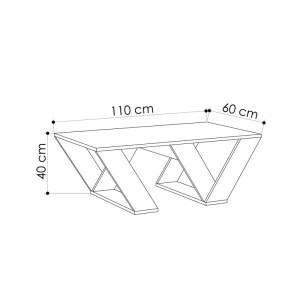 pak-119-001196-2 ΤΡΑΠΕΖΙ ΣΑΛΟΝΙΟΥ PIPRA PAKOWORLD ΣΕ ΧΡΩΜΑ ΦΥΣΙΚΟ 110X60X40