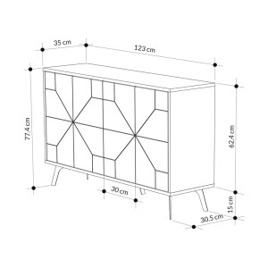 pak-119-001230-5 ΜΠΟΥΦΕΣ DUNE PAKOWORLD ΣΕ ΚΑΡΥΔΙ ΑΠΟΧΡΩΣΗ 123X35X77.4ΕΚ
