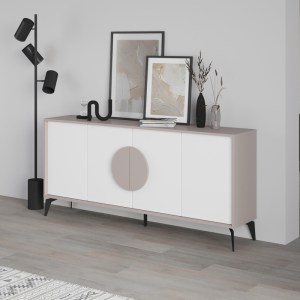 pak-119-001236-2 ΜΠΟΥΦΕΣ GORA PAKOWORLD ΣΕ ΛΕΥΚΗ ΜΕ ΜΟΚΑ ΑΠΟΧΡΩΣΗ  180X35.6X82ΕΚ