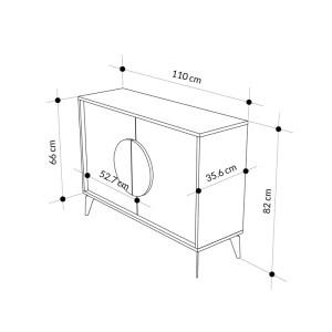 pak-119-001237-4 ΜΠΟΥΦΕΣ GORA PAKOWORLD ΣΕ ΜΟΚΑ - ΛΕΥΚΗ ΑΠΟΧΡΩΣΗ 110X35.6X82ΕΚ