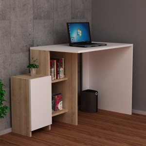 pak-120-000023-1 ΓΡΑΦΕΙΟ ΜΕ ΡΑΦΙΕΡΑ KELY PAKOWORLD ΧΡΩΜΑ ΛΕΥΚΟ-ΦΥΣΙΚΟ 113X55X74ΕΚ