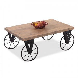 pak-120-000049-3 ΤΡΑΠΕΖΙ ΣΑΛΟΝΙΟΥ BIKE PAKOWORLD ΧΡΩΜΑ ΜΑΥΡΟ-ΚΑΡΥΔΙ 85X55X41ΕΚ
