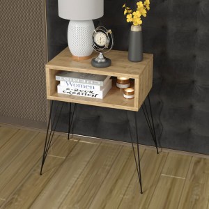 pak-120-000142-2 ΚΟΜΟΔΙΝΟ NAIDA PAKOWORLD ΦΥΣΙΚΟ-ΜΑΥΡΟ 45X30X59ΕΚ